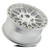 Arena A119 Boost 17x9 5x127 Gloss Silver Machined 0mm Wheels