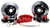 Baer Brake Systems "Baer Brakes 14"" Extreme+ Front Brake Kit Fire Red SDZ Std. Studs" | BKCZ 4261104FR