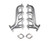 Flowtech LS Swap Exhaust Manifolds - Silver Ceramic Finish | CJWH 31730-1FLT