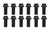 Hooker RacingHeart Street Stock Headers - Painted | BBVM 2551HKR