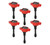 MSD Ignition Coil - Blaster Series - Fits Nissan/Infiniti 3.5L - Red - 6-Pack | BCCX 827916