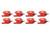 MSD Ignition Coil - Pro Power Series - GM LS2/LS7 Engines - Red - 8-Pack | BCCX 82878