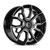 Vct Hurricane Wheels Rims 22x8.5 5x114.3 5x127 Black Machined 38mm | HUR-228551427+38BM