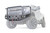 Warn WARN Ascent HD front bumper for GMC 2500/3500 featuring a full grille guard and integrated winch mount that will accept large or mid-frame winches up to 18,000 lbs in capacity | BCSQ 107178