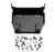 Warn Winch Mounting Kit for Yamaha Viking  For use with long drum WARN AXON (45/55) or VRX 45 winches | BCSQ 102920