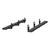 Luverne 415088-401535   Grip Step Black Aluminum 88-Inch Truck Running Boards, Select Ford Lightning | FTNF 415088-401535