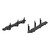 Luverne 277088-401734 Regal 7 Black Stainless 88-Inch Truck Side Steps, Select Ford F-250, F-350, F-450, F-550 Super Duty | FTNF 277088-401734