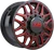 Xm Offroad Dually Xm-900 Wheels Rims 20x8.25 8x165.1 Black W/ Red Milling 105mm
