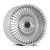 DOLCE LUXURY Trento Wheels Rims 24x9 Blank Custom Drilled Gloss Silver With Brushed Face 35mm | TRENTO-249000GSBF