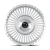 DOLCE LUXURY Trento Wheels Rims 26x10 Blank Custom Drilled Gloss Silver With Brushed Face 30mm | TRENTO-261000GSBF30