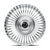 DOLCE LUXURY Trento Wheels Rims 24x9 Blank Custom Drilled Chrome 15mm | TRENTO-249000C15