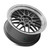 Vors Vr8 Wheels Rims 18x8 Blank Custom Drilled Hyper Black W/ Machined Lip & Chrome Rivets 35mm | VR081880xxx35HB