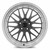Vors Vr8 Wheels Rims 18x8 Blank Custom Drilled Hyper Black W/ Machined Lip & Chrome Rivets 35mm | VR081880xxx35HB
