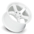 Katana Hr05 Wheels Rims 18x10.5 5x114.3 Gloss White 22mm | HR05-1810554GW22