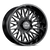 Lock Extreme Bandit Wheels Rims 22x10 6x135 6x139.7 Gloss Black Milled 18mm | BANDIT-22136GBM