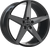 Inovit Rotor Wheels Rims 22x9 5x120 Satin Black Machined & Milled W/ Dark Tint 35mm | 09622L5B35KMFCBTDTM1BNC