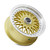 Vors Vr3 Wheels Rims 16x8 4x98 Gold W/ Machined Lip 30mm | VR0316708H30GD-498