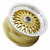 Vors Vr3 Wheels Rims 17x8 4x108 Gold W/ Machined Lip 33mm | VR0317758H33GD-408