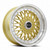 Vors Vr3 Wheels Rims 17x8 4x98 Gold W/ Machined Lip 33mm | VR0317758H33GD-498