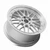 Vors Vr8 Wheels Rims 18x8 4x100 Silver W/ Machined Lip & Chrome Rivets 35mm | VR081880xxx35S-400