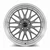 Vors Vr8 Wheels Rims 18x9 4x108 Hyper Black W/ Machined Lip & Chrome Rivets 35mm | VR081890xxx20HB-40835