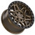 Dropstars 602Bzb Wheels Rims 18x9 6x135 6x139.7 Satin Bronze W/ Black Ring 18mm | 602BZB-8906818