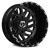 Tis Dually 544Bm  Wheels Rims 17x6.5 8x200 Gloss Black W/ Milled Accents -140mm