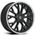 MODERN LUXURY Mlf15 Wheels Rims 18x8 Blank Custom Drilled Gloss Black W/ Stainless Lip 35mm | MLF15-1880BLANK+35GBSL