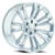 O.E. Revolution 158 Wheels Rims 22x9 6x139.7 Silver & Machined 24mm | 158-2295024SM-I