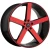 Cavallo Clv-5 Wheels Rims 18x8 5x114.3 Gloss Black & Red Machined 35mm | CLV-5188051143+35BMR-I