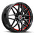 Spec-1 Sp-60 Wheels Rims 18x8 5x112 5x114.3 Gloss Black & Red Undercut 38mm | SP-601883638GBRU