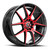 Spec-1 Sp-71 Wheels Rims 17x8 5x108 5x114.3 Gloss Black & Red Machined 42mm | SP-711783242BMR