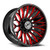 Xf Off-Road Xf-237 Wheels Rims 26x14 8x165.1 8x170 Gloss Black & Red Milled -76mm | XF-237261481651170-76GBRM