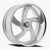 Dazz D105 Bussin Wheels Rims 24x10 5x120.65 5x127 Brushed Gloss Silver W/ Chrome Stainless Lip 0mm | D105240008P0022