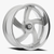 Dazz D105 Bussin Wheels Rims 24x9 5x120.65 5x127 Brushed Gloss Silver W/ Chrome Stainless Lip 0mm | D105249008P0022