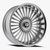 Dazz D104 Merlot Wheels Rims 24x9 5x120.65 5x127 Brushed Gloss Silver W/ Chrome Stainless Lip 0mm | D104249008P0022