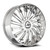 Azara Azx-102 Wheels Rims 30x9.5 Blank Custom Drilled Chrome 15mm | AZX-1023095BL15C