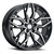Sapphire Luxury Alloys Sx07 Wheels Rims 20x9 5x114.3 Gloss Black Machined 35mm | SX07AB-2090F35