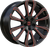 Massiv 929 Wheels Rims 20x8.5 5x108 5x114.3 Black w/ Red Milling 35mm | MAS929-2854BWR
