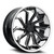 Azad AZ1101 Wheels Rims 22x10.5 5x112 Black With Machined Face And Stainless Lip 37mm | AZ1101221055112+37BMF/SSL