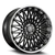 Azad AZSLS2.0 Wheels Rims 24x10 Blank Custom Drilled Black With Stainless Lip 35mm | AZSLS2.02410BLANK+35B/SSL