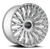 Azad AZV03 Wheels Rims 24x10 5x112 5x120 Brushed Silver 35mm | AZV0324105112/120+35BR/S