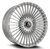 Azad AZV04 Wheels Rims 24x10 5x112 5x120 Brushed Silver 35mm | AZV0424105112/120+35BR/S