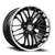 Pinnacle Legacy P214 Wheels Rims 20x8.5 5x112 Gloss Black w/ Stainless Lip 35mm | P21420855112-35GBS