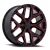 Performance Replicas PR177 Wheels Rims 22x9 6x139.7 Gloss Black Red Milled 24mm | PR177BQ22906124