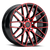 Mach MP.41 Wheels Rims 17x7.5 5x114.3 5x120 Gloss Black w/ Red Machined Face 35mm | MP41-1775L35FGBRF