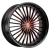 2Crave No.26 Wheels Rims 20x8.5 Blank Custom Drilled Gloss Black w/ Red Face 15mm | N26-2085Z15JRF