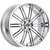 2Crave No.33 Wheels Rims 22x10.5 5x114.3 Chrome 38mm | N33-2215LL38JC
