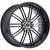 2Crave No.33 Wheels Rims 22x9 5x114.3 Gloss Black w/ Machined Face 32mm | N33-2290LL32JB