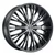2Crave No.43 Wheels Rims 24x9.5 Blank Custom Drilled Gloss Black w/ Machined Face 15mm | N43-2495Z15MB
